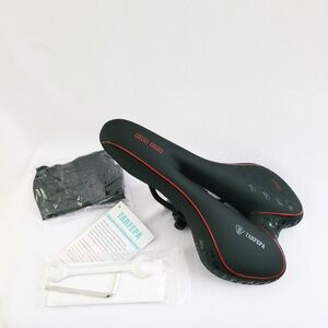 Road Racing Bicycle Saddle Seat 11 x 6.5 with Seat Cover & Tools NEW